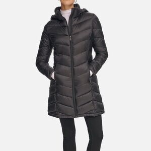 Calvin Klein Womens gray small lightweight premium down puffy coat jacket